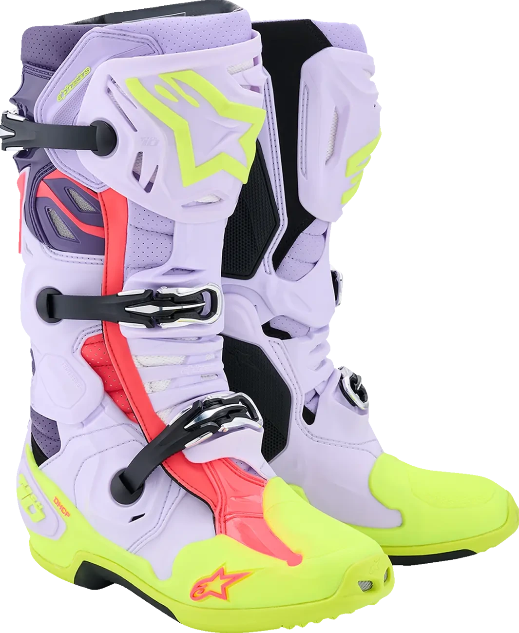 BOOT TECH 10 S-VENTED PURPLE/YELL/DIVA PNK 7
