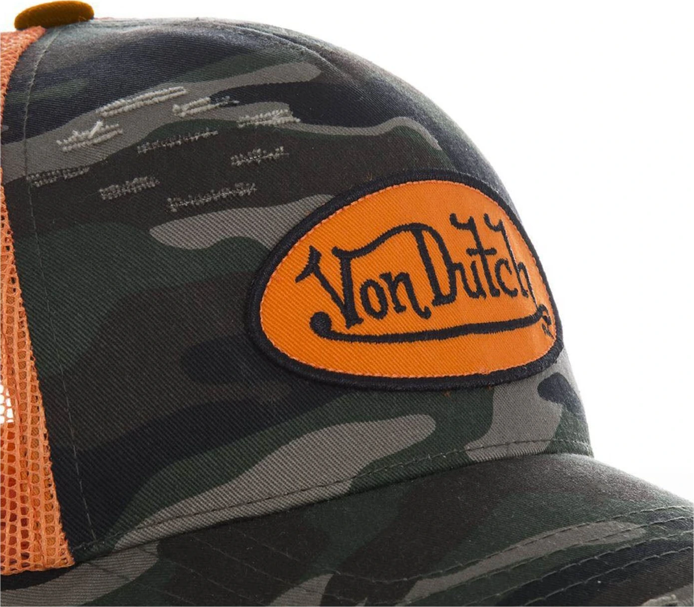 Von Dutch Heritage cap camou orange patch/net