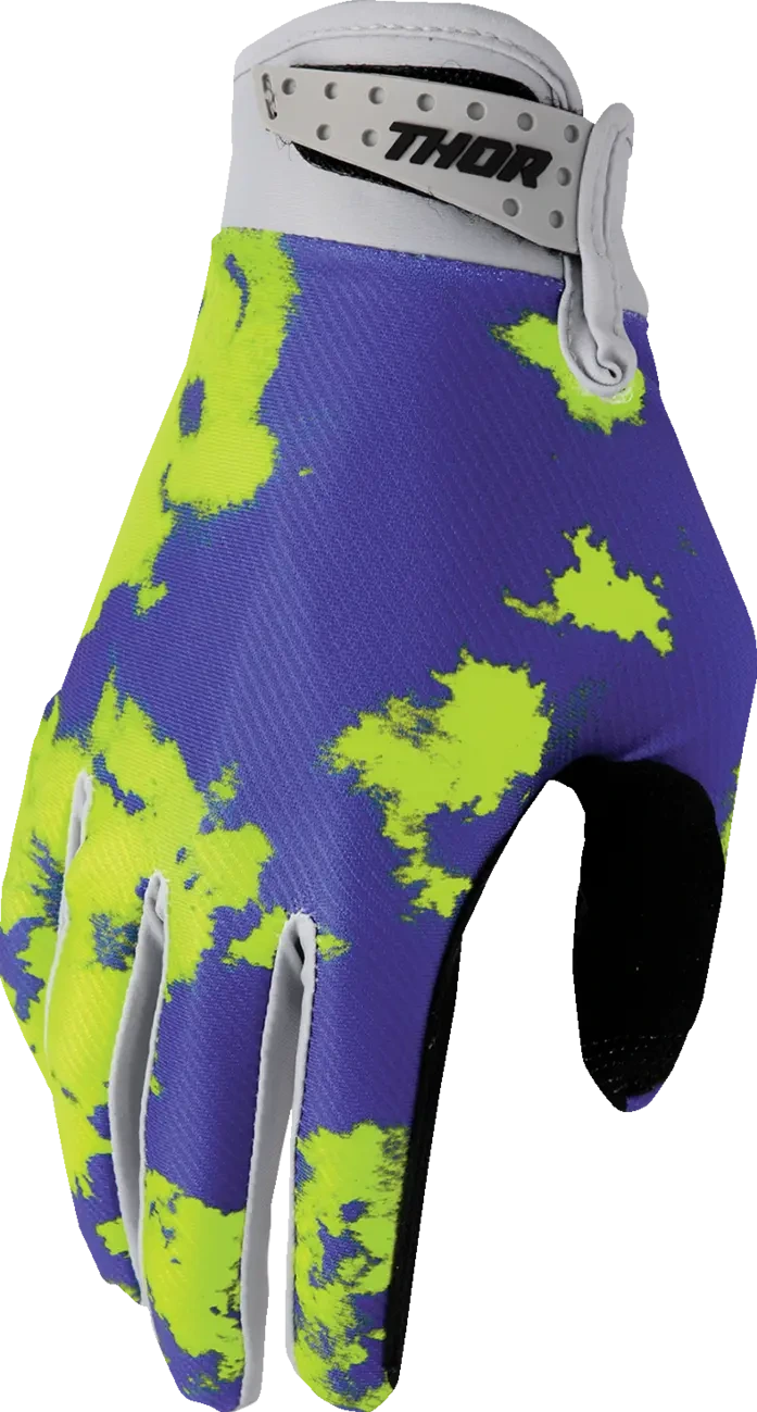 GLOVES YTH LAUNCHMODE BLEACH GRAY/ACID 2XS