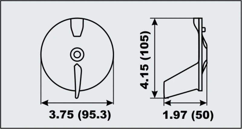Anode alu Trim Tab Yamaha 25-60HP