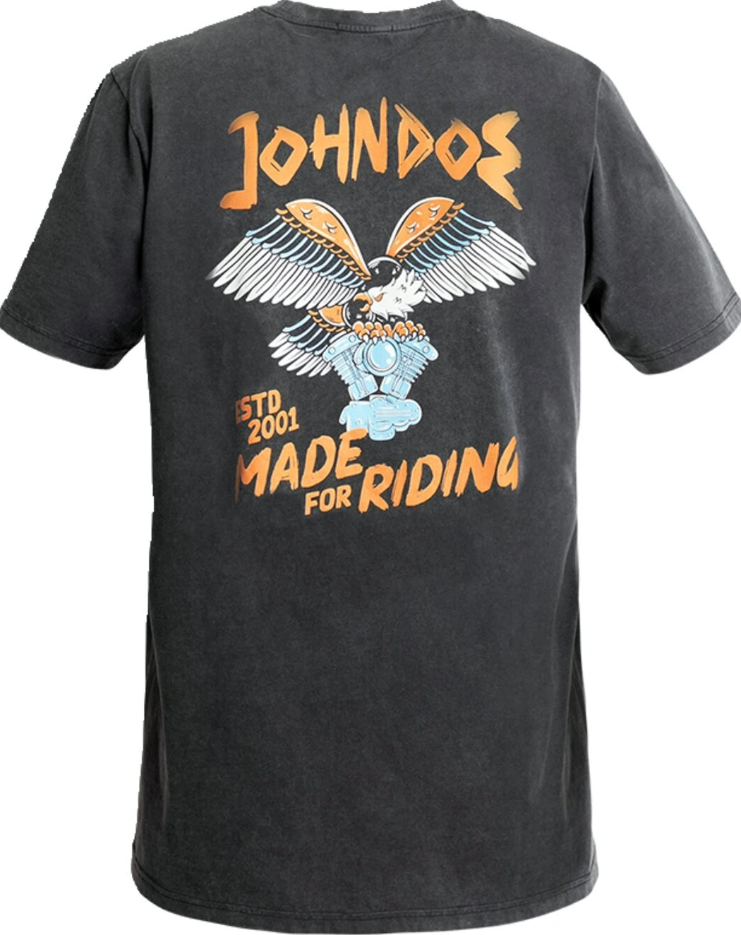 John Doe Eagle t-shirt fade out black, S