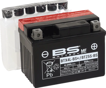 BS Battery BTX4L-BS+/BTZ5S-BS (cp) Maintenance Free