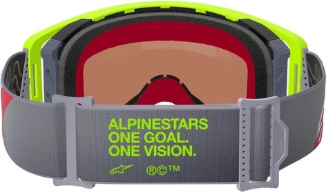 Alpinestars Goggle Supertech CORP YELLOW FLUO Red/ Mirror SILVER