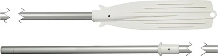 Plastic/anodised aluminium oar 160 cm