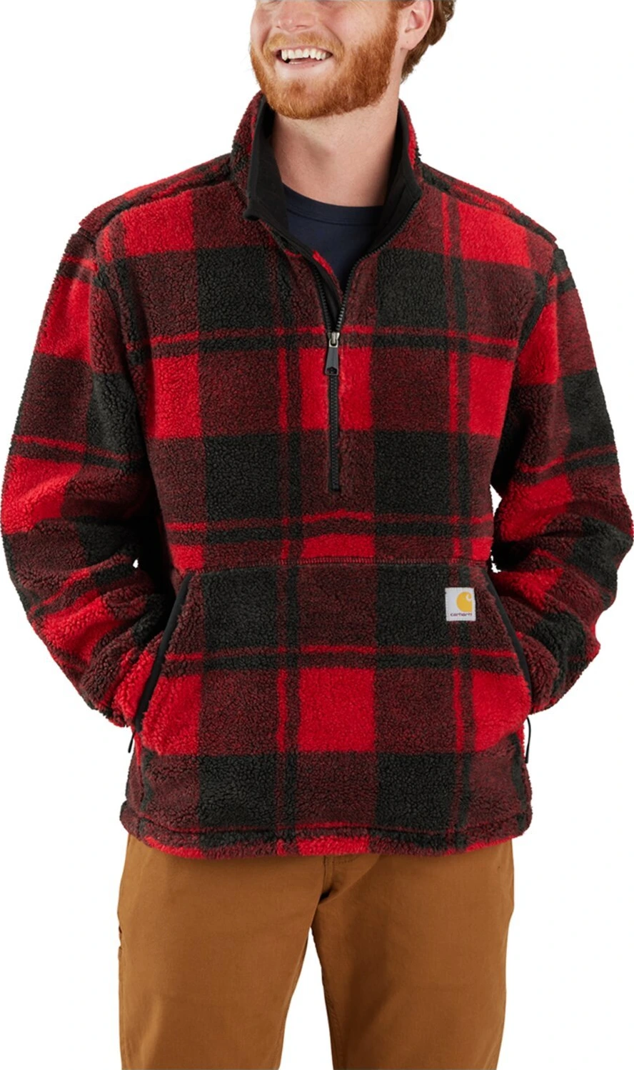 Carhartt Fleece pullover crabapple, Black, 2XL