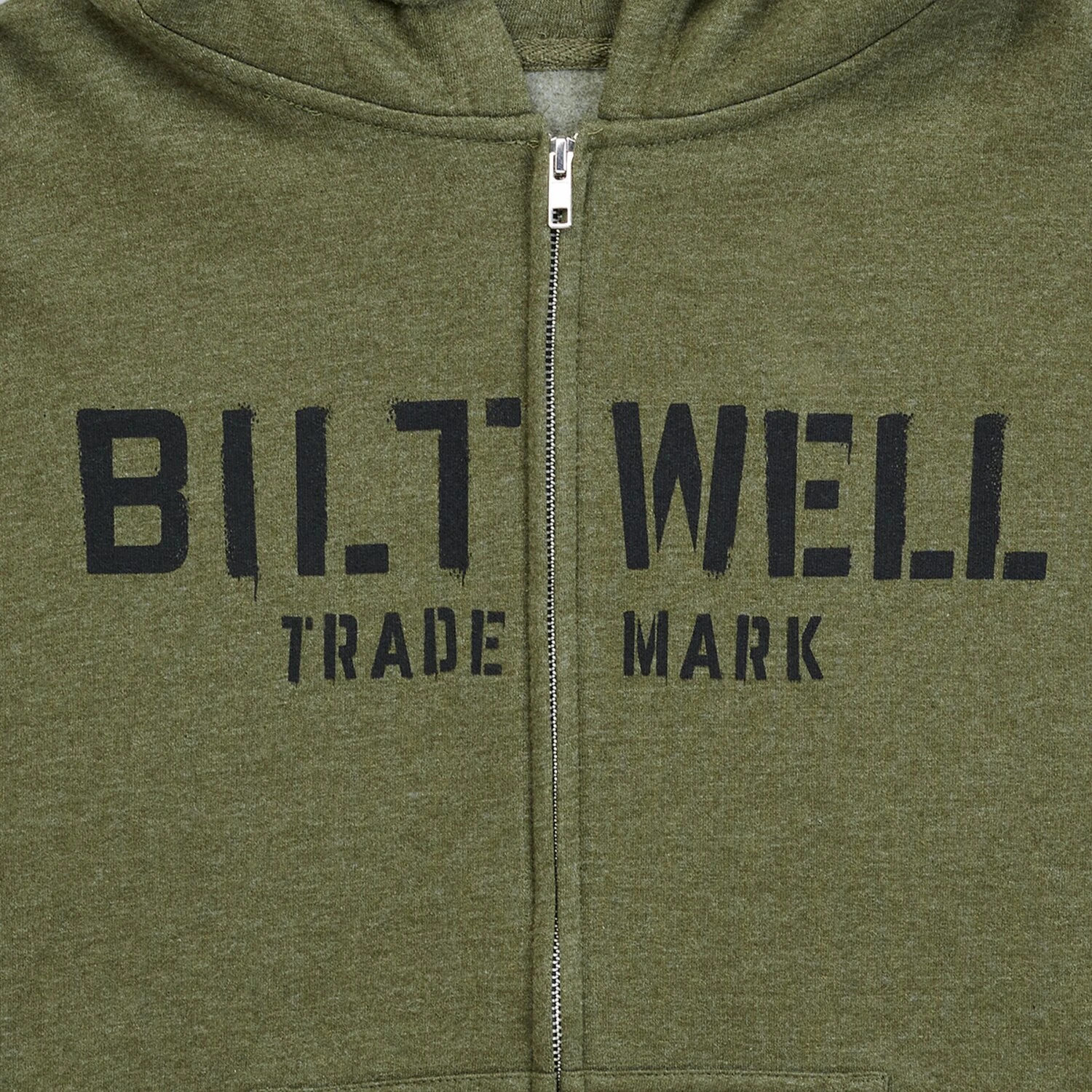 Biltwell Stencip zip hoodie green, M