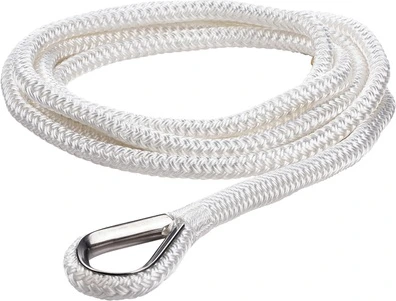 Qvarken Mooring Rope Dockline with thimble 14mm 6m white