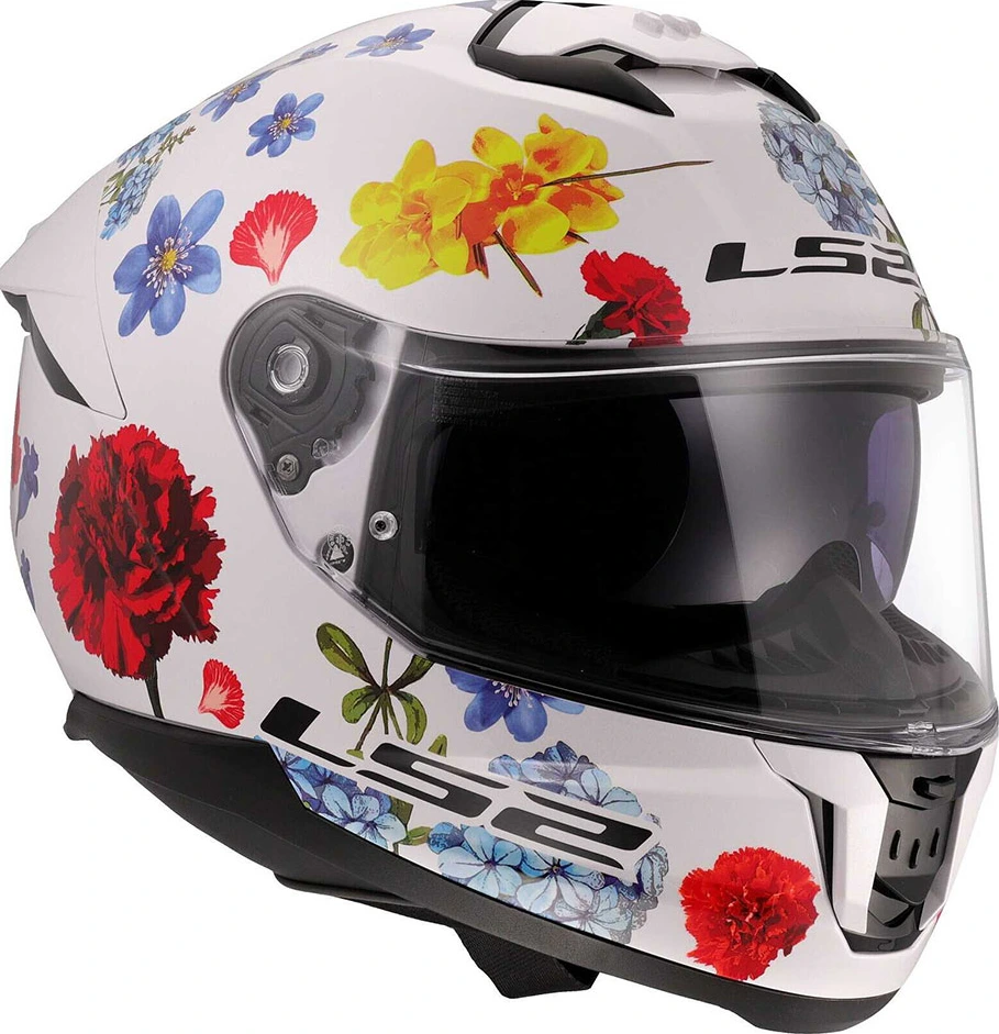 LS2 FF808 STREAM II FLOWERS Helmet - S, White