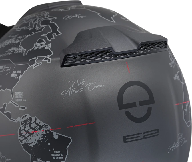 Schuberth Helmet E2 Atlas matt black/red, 53 XS