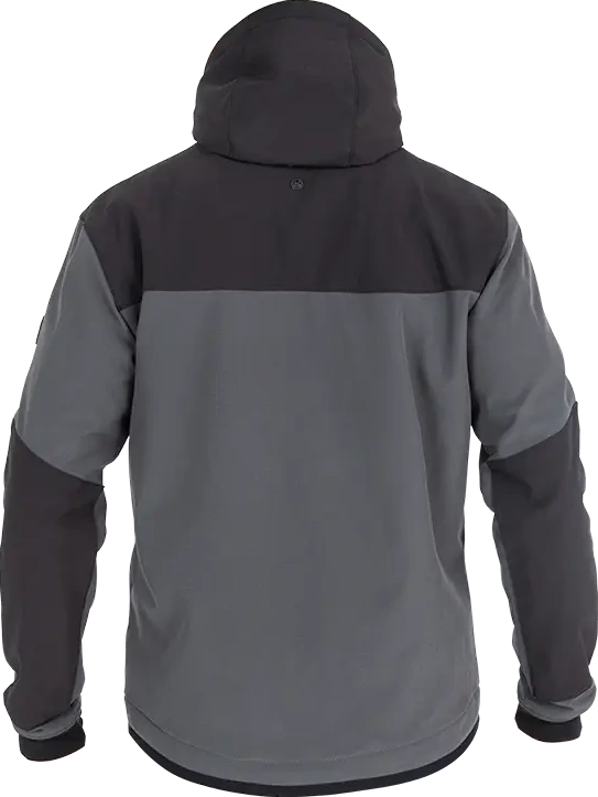 JACKET HOOD XTM V3 RIP STOP SOFTSHELL GRAY/BLACK SM