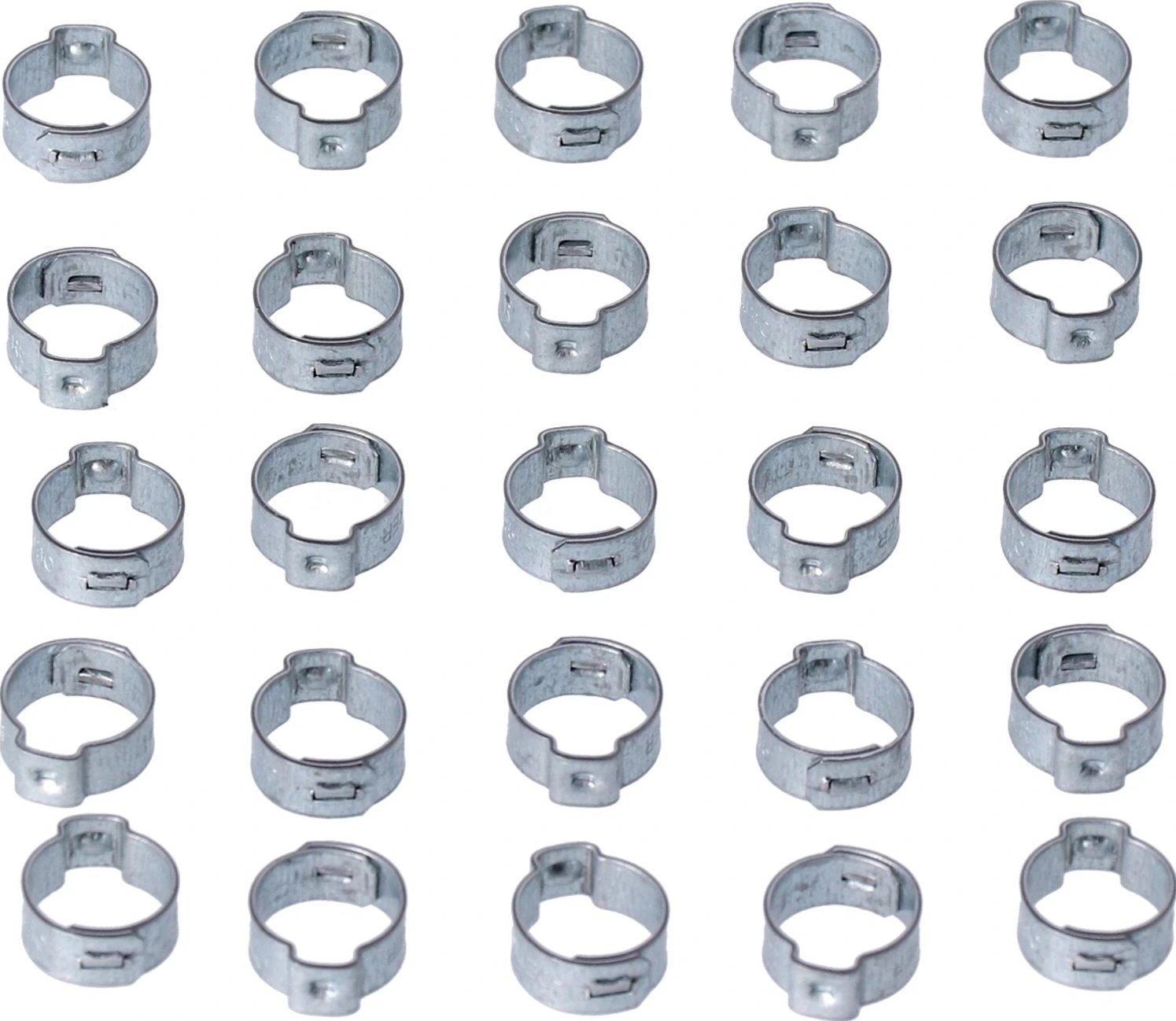 Crimp hose clamp, 19/32 (14.99mm) ID. Zinc