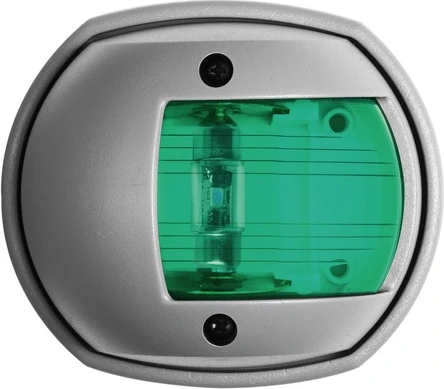 Compact 12 LED navigation light grey - green