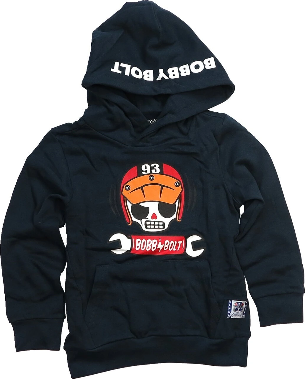 Bobby Bolt Lightning Scram hoodie, Navy, 110/116
