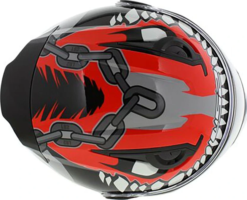 LS2 FF812 KID PUNK helmet - Grey Red, S