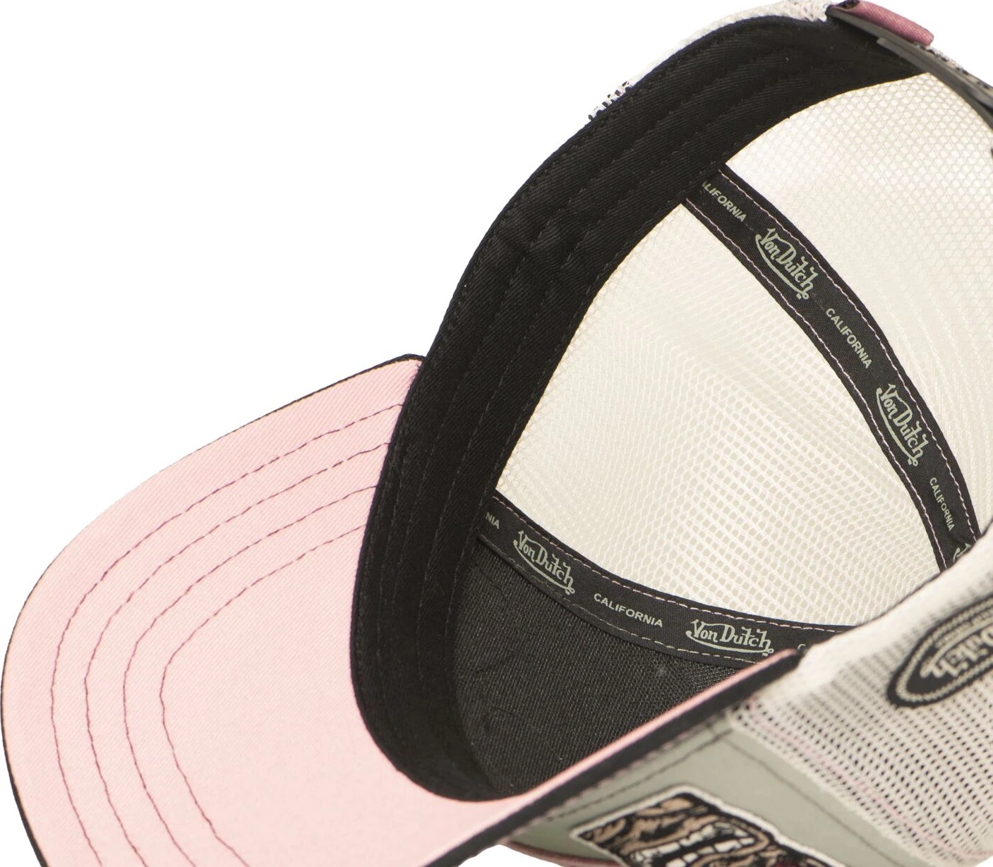 Von Dutch Trucker cap patches 13, Cream