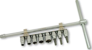 Cruztools, 3/8" pavara slankioji T formos rankena su lizdais