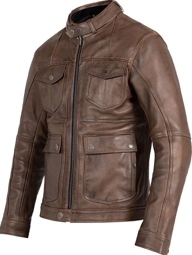 JACKET DRIFTER LEATHER BROWN 3XL