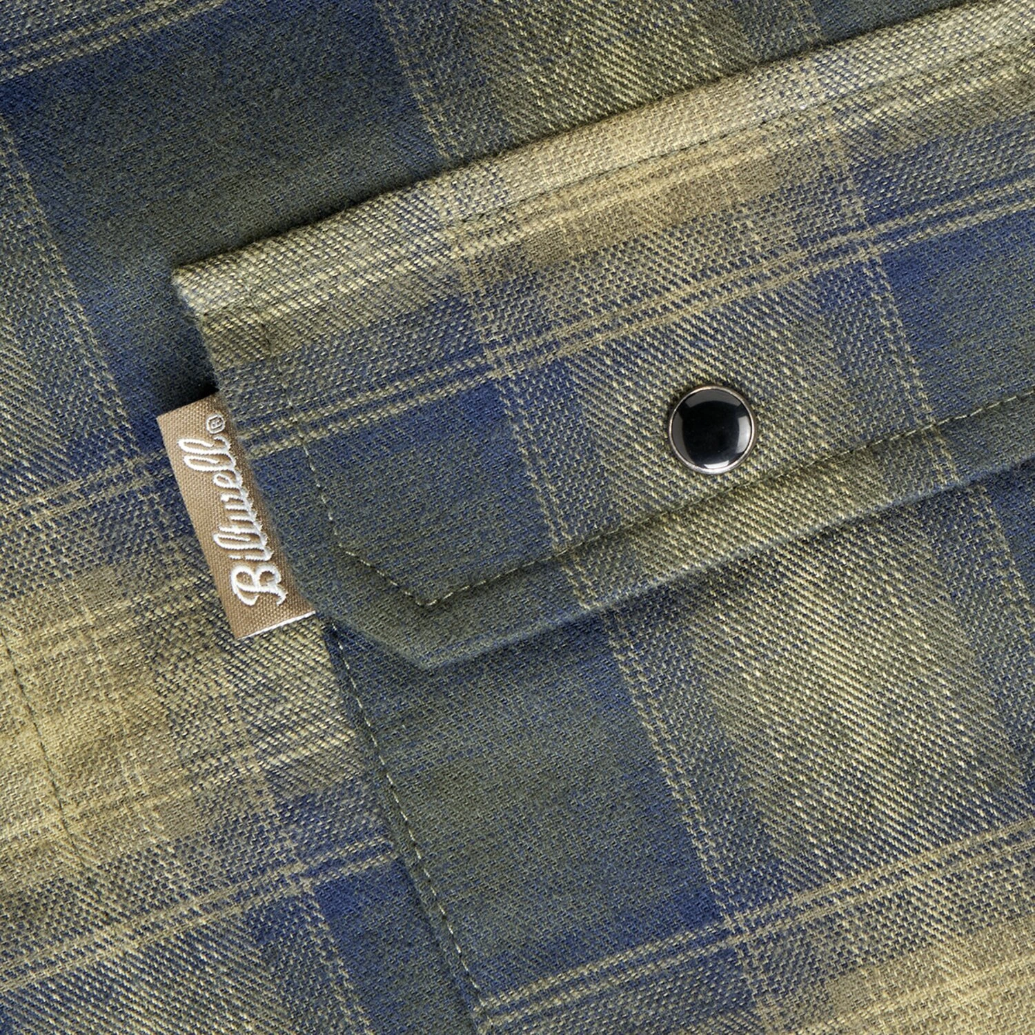 Biltwell Hi Test Flannel shirt, moss Green, S