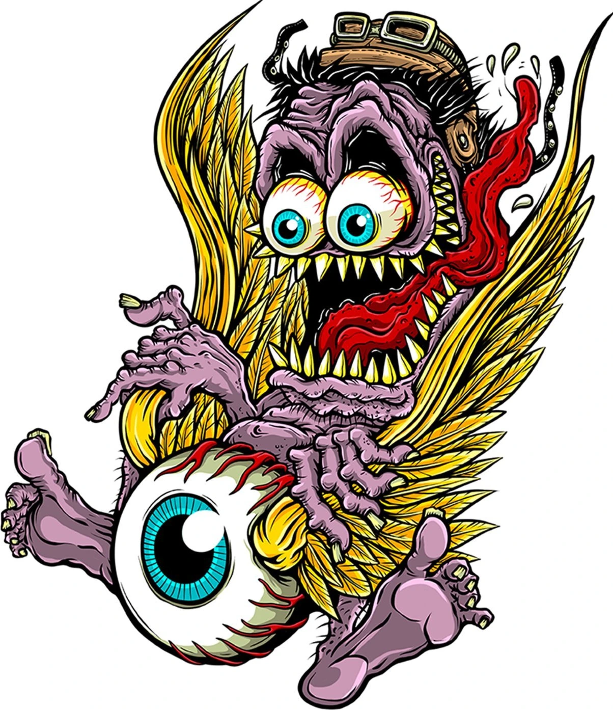 Lethal Threat Monster Flying Eyeball sticker