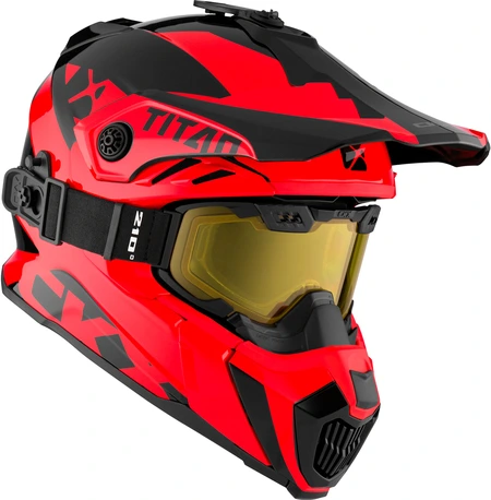 CKX Helmet + Goggles TITAN Airflow Extra Red, XS