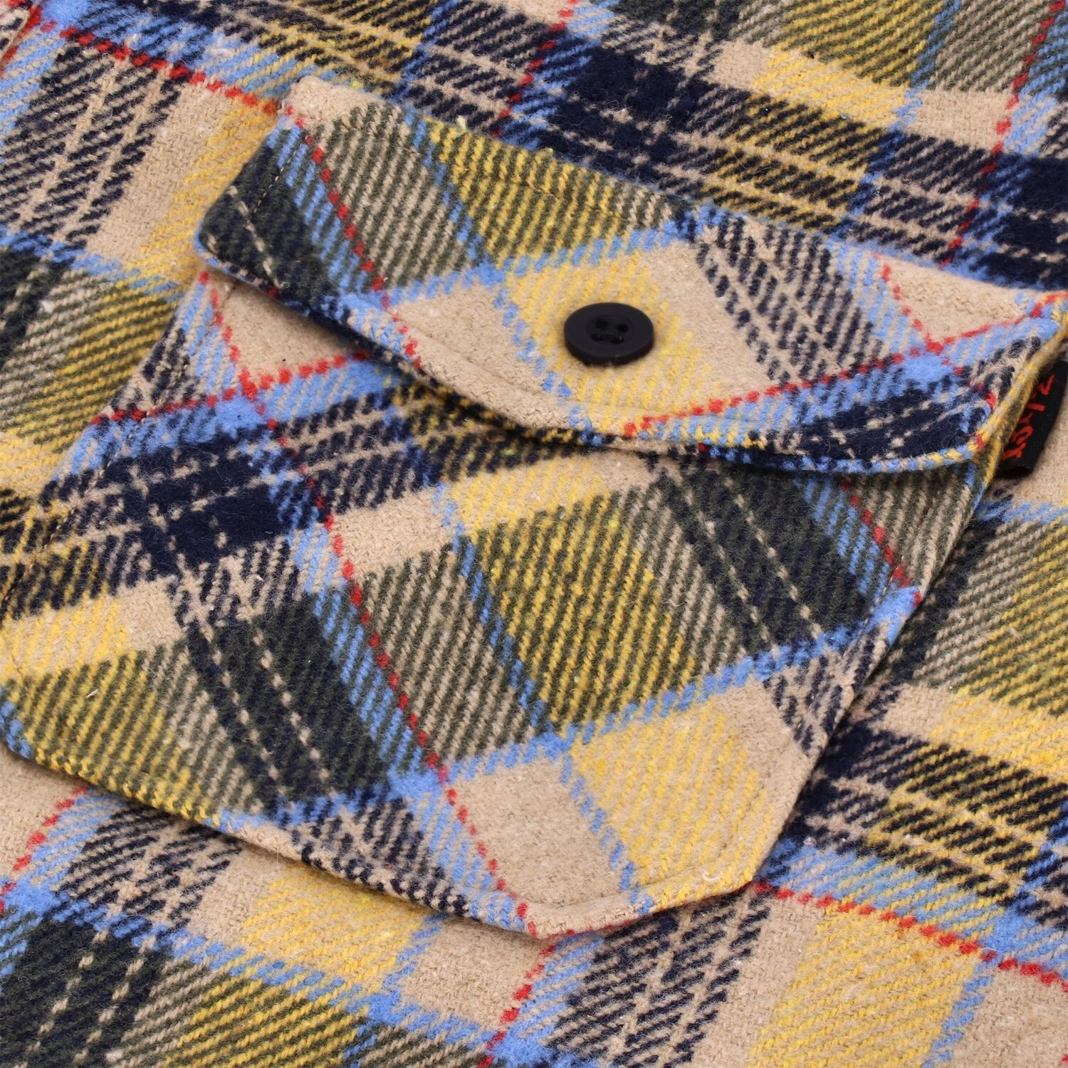 13 1/2 Steel flannel, Yellow, S