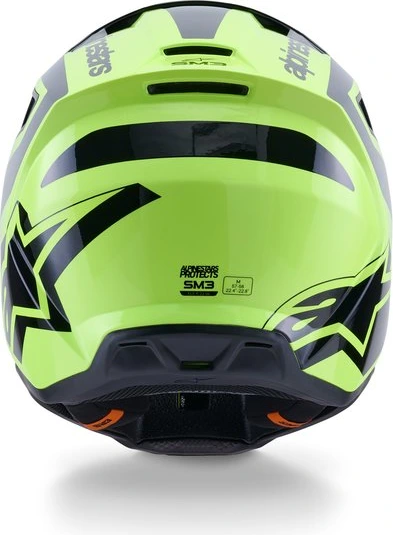 Alpinestars Helmet S-M3 Heat Fluo Yellow/Black, XS