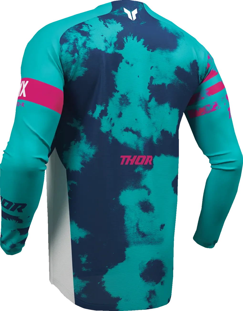 JERSEY YTH LAUNCHMODE BLEACH WT/AQ 2XS