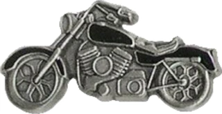 Biker pins Motorcycle pin black colored