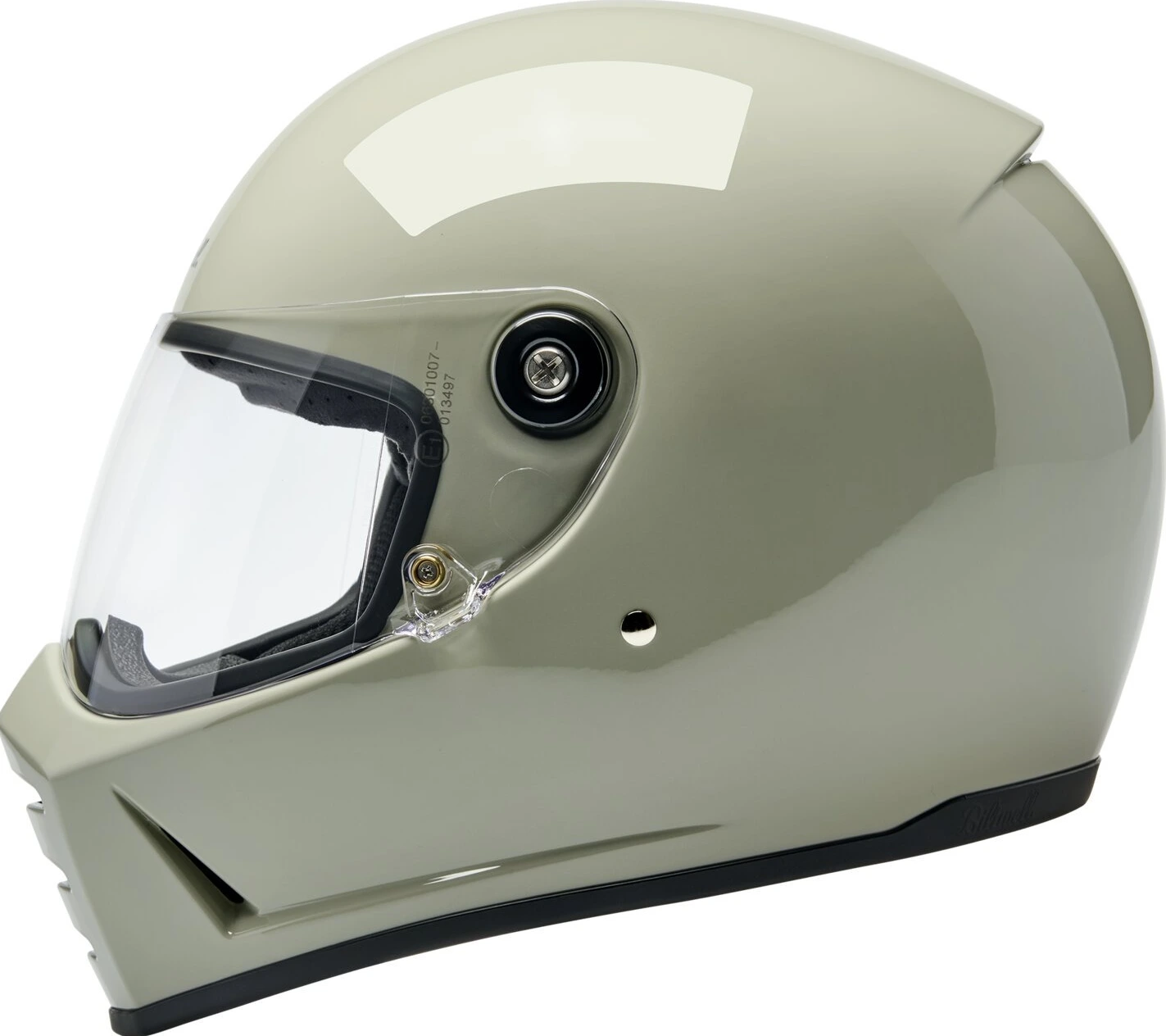 Biltwell Lane Splitter helmet, chalk Gray, 2XL, Gloss