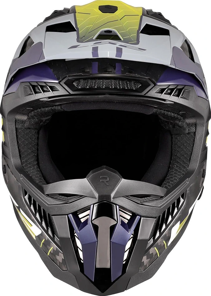 LS2 MX703 C X-FORCE GALUO Helmet - Grey H-V Yellow, S