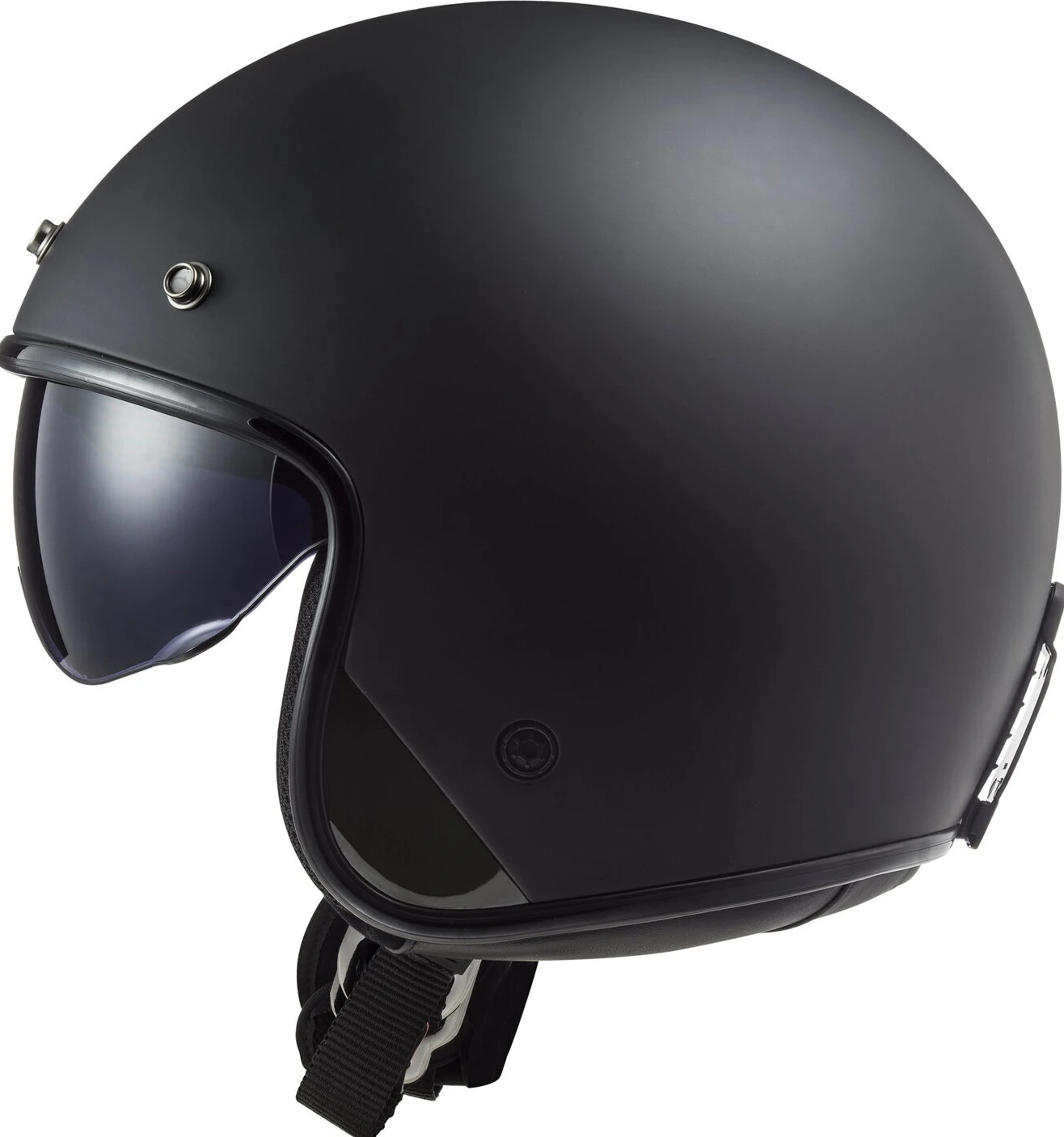LS2 Bob II Solid helmet, Black, XS, matt