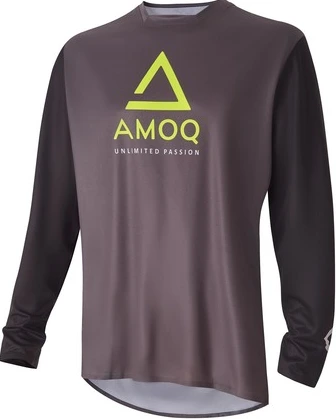 AMOQ Ascent Comp Jersey Grey/Black/HiVis, 5XL