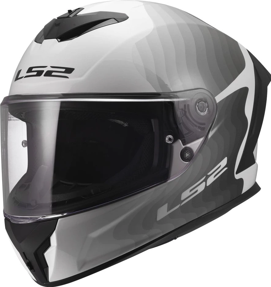 LS2 FF820 RAPID III FLOW Helmet - White Grey, 3XL