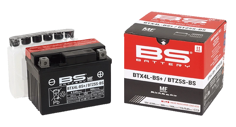 BS Battery BTX4L-BS+/BTZ5S-BS (cp) Maintenance Free