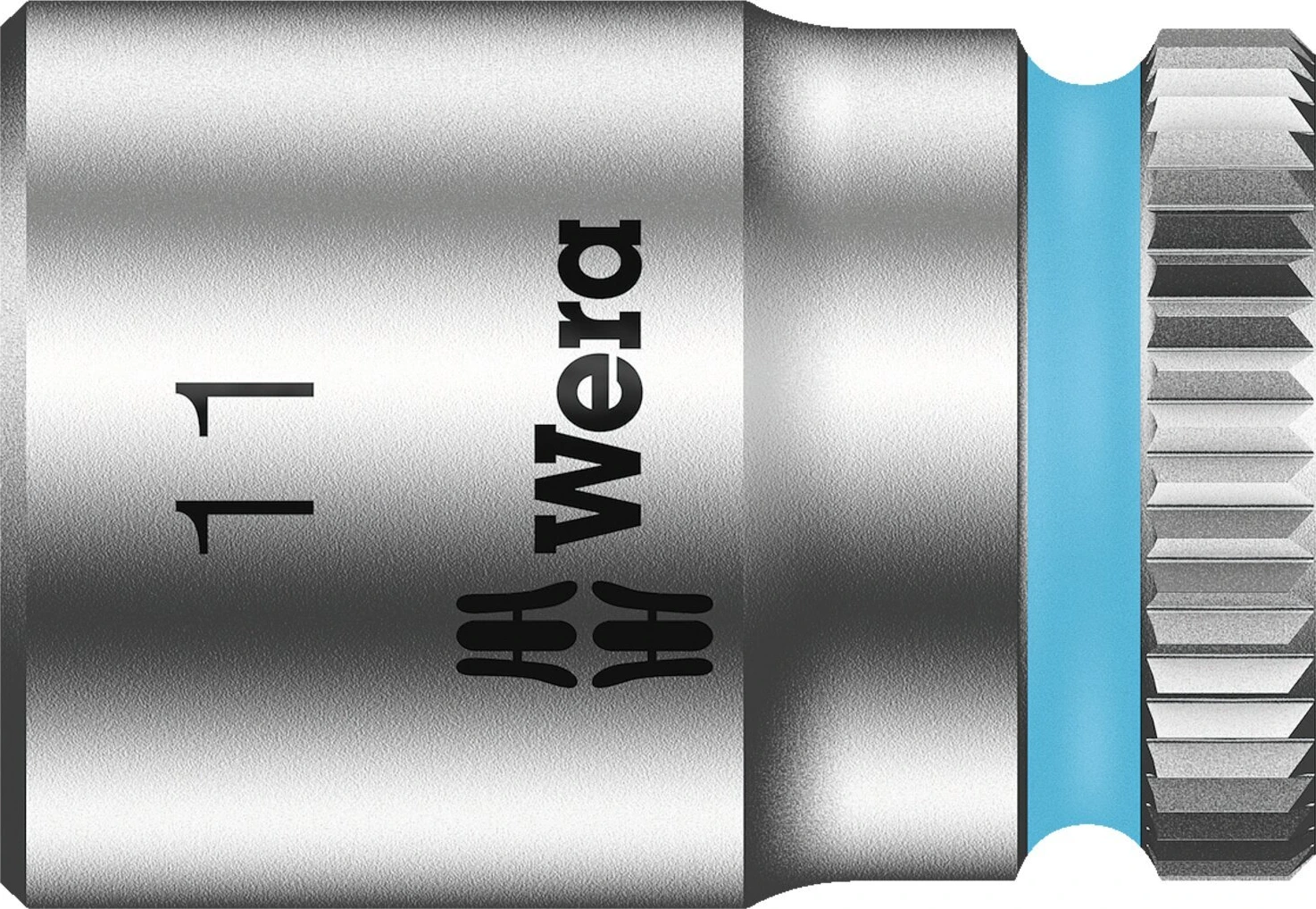 Wera Zyklop 1/4" socket - Metric 11.0, 11 mm, Chrome