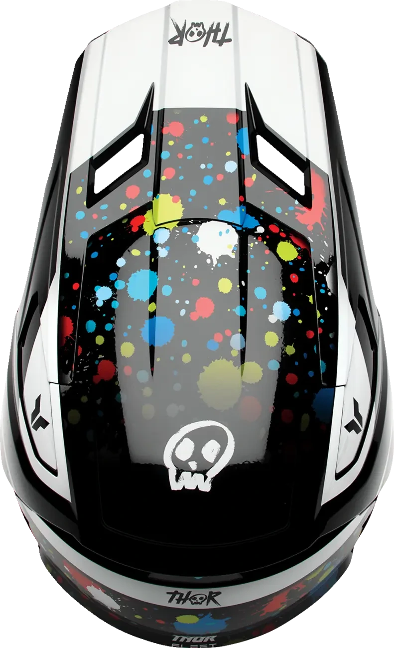 HELMET FLEET YTH SPLAT BLACK S