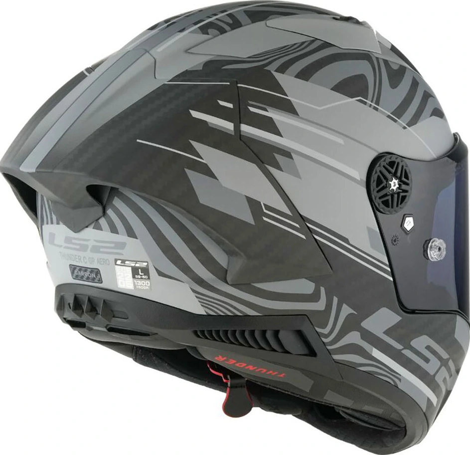 LS2 FF805 THUNDER GP AERO POLAR helmet - Matt Black, M