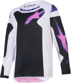 Alpinestars Jersey Youth Fluid Grid Black/Gray/Purple, M