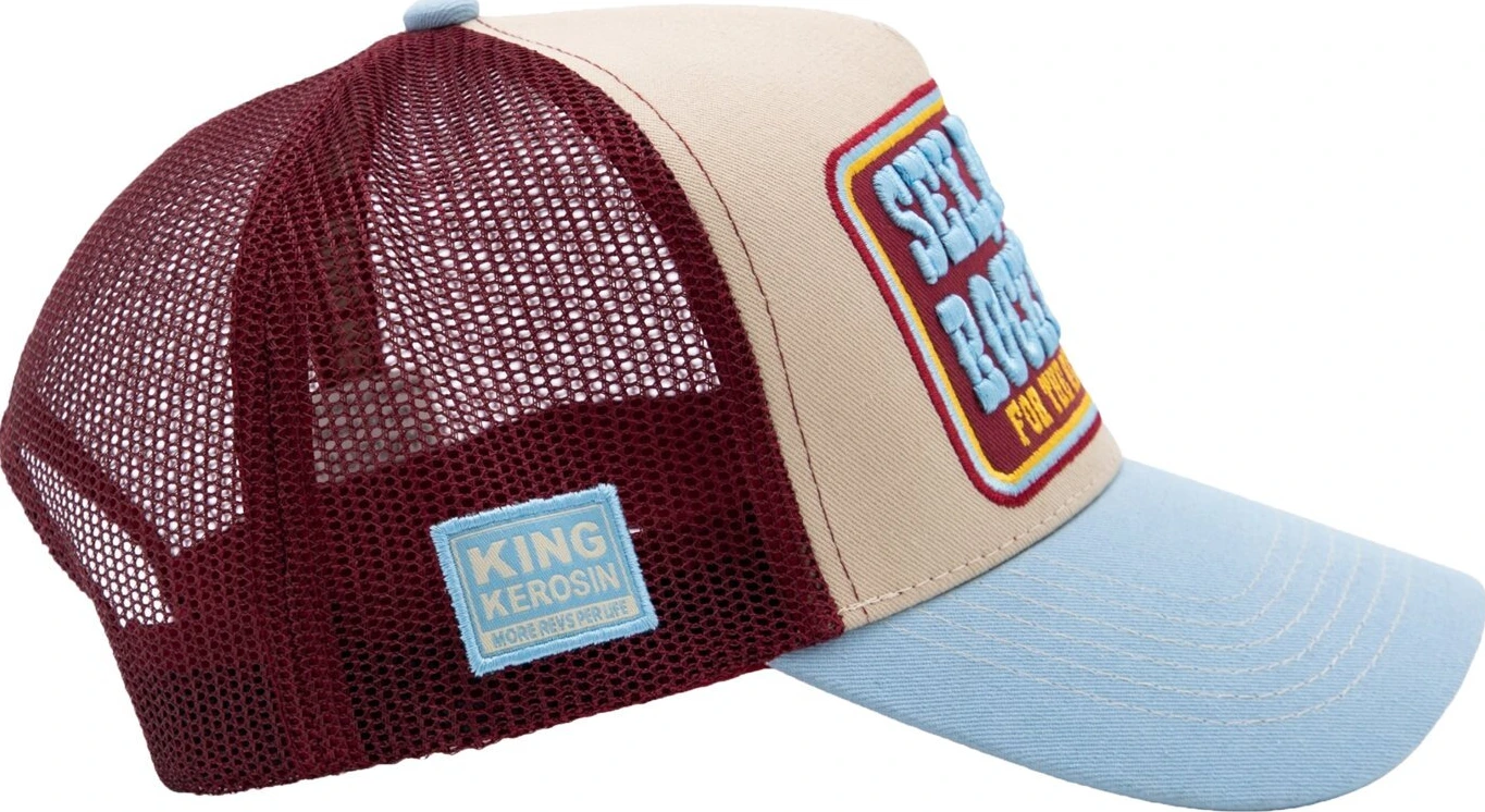 King Kerosin Sex, Drugs, Rock'n'roll trucker cap, Beige