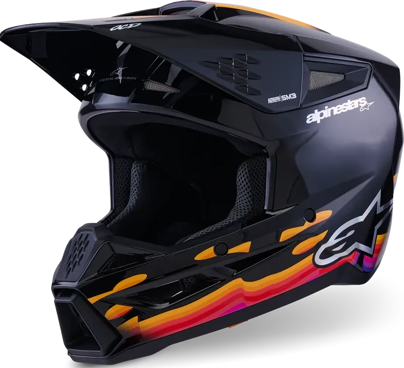 HELMET SM3 FORCE BLACK-GLOSS XS