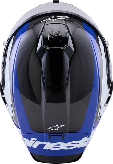 Alpinestars Helmet Supertech S-R10 Arius Black/White/Blue, XS