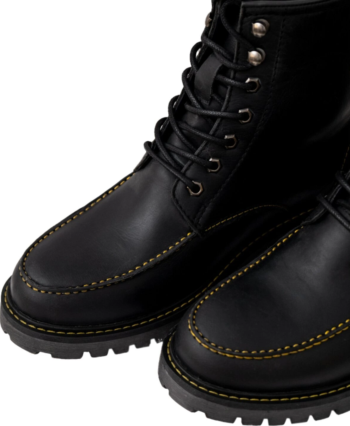 Trip Machine Moc-toe boots, Black, 42