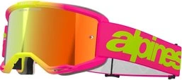 Alpinestars Goggle Vision 5 WORDMARK PINK FLUO YELLOW Mirror Red/