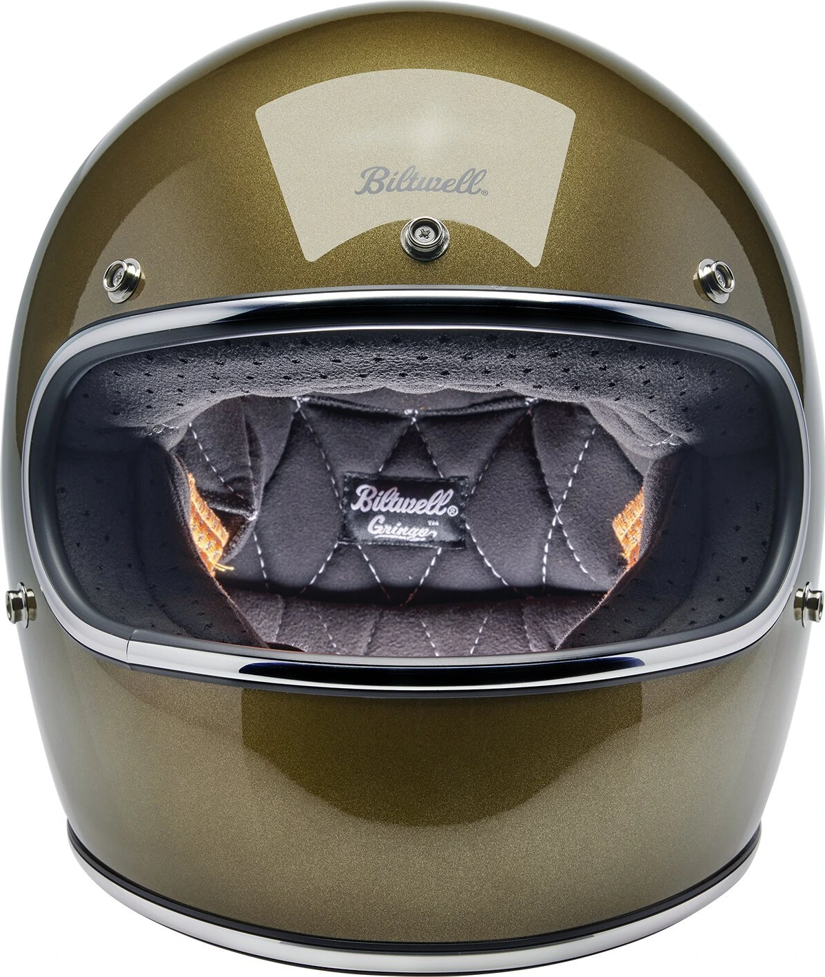 Biltwell Gringo helmet, ugly Gold, Gold, XS, Metallic