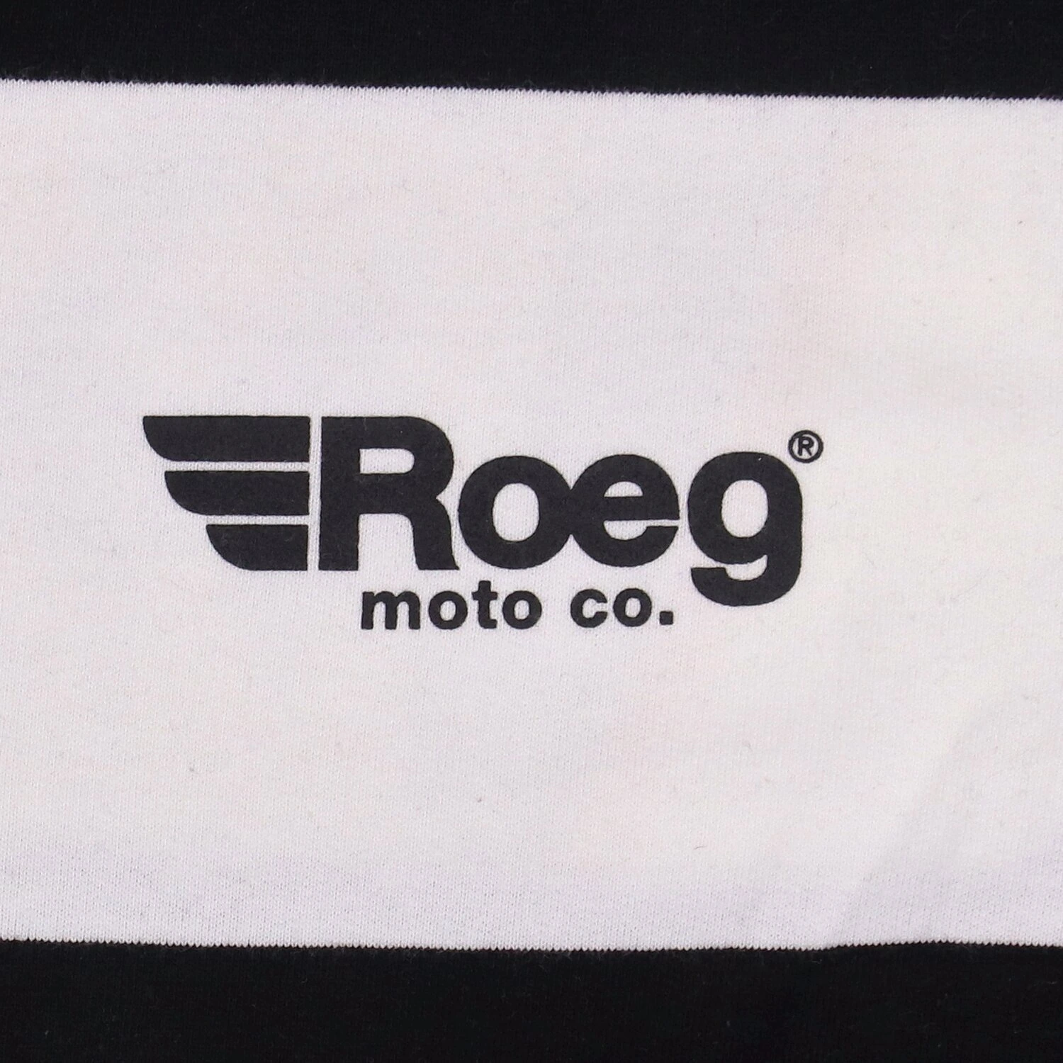 Roeg Shawn stripe sweatshirt off-white/black, S