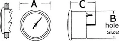 Osculati Guardian Rev.counter 2/4t 12V wh