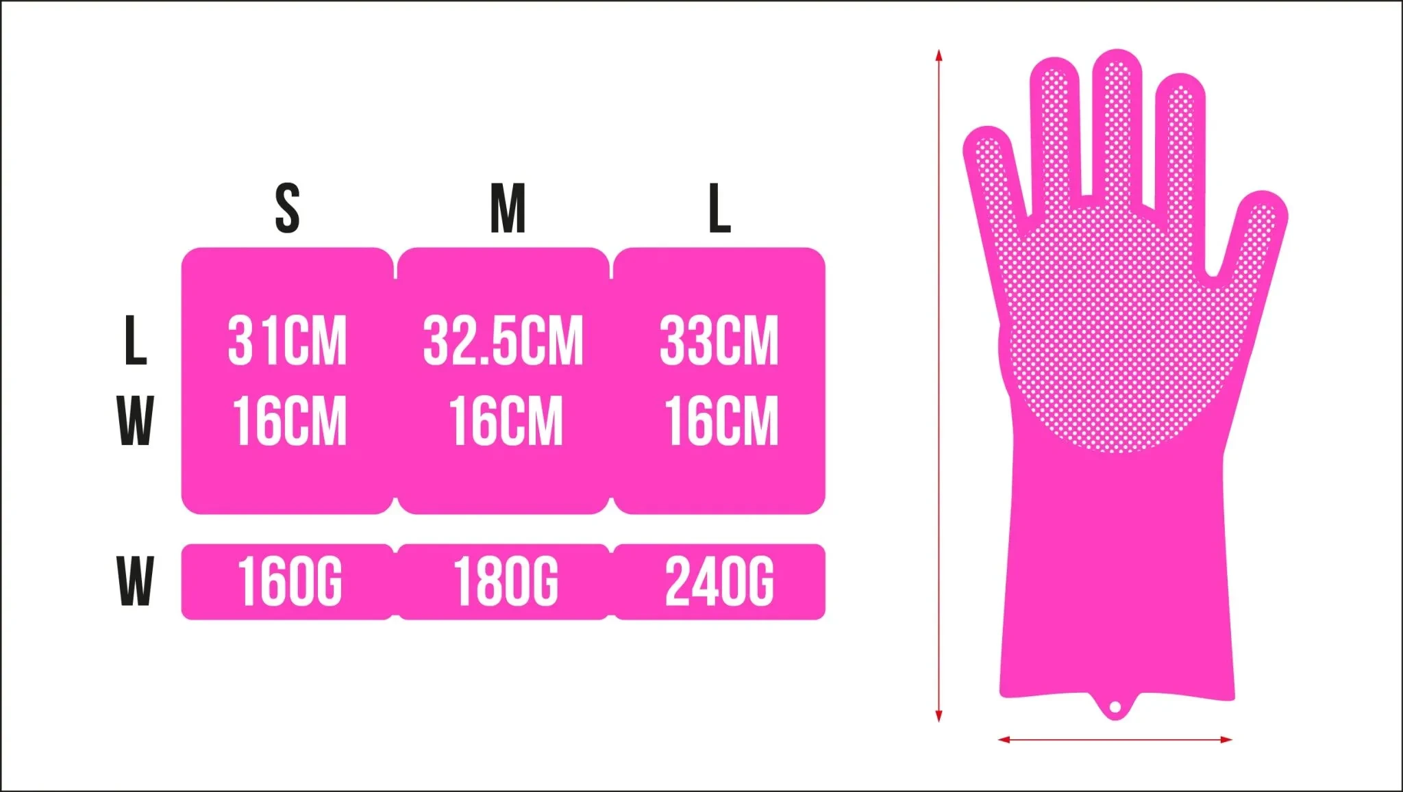 SCRUBBER GLOVES M
