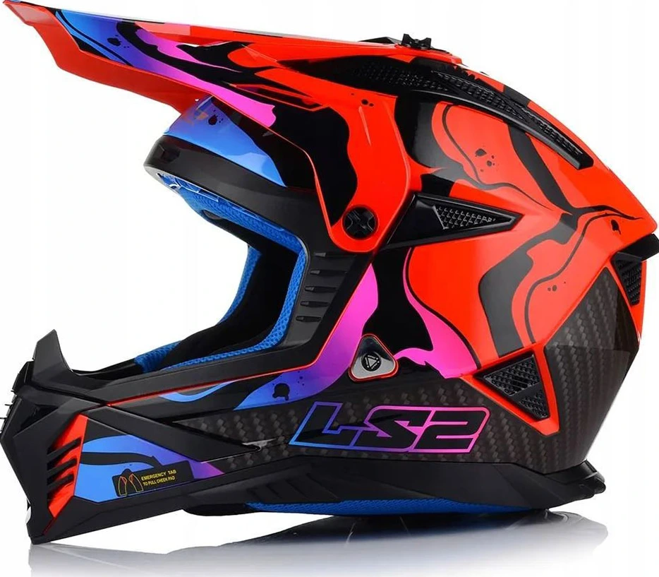 LS2 MX708 FAST II WASH helmet - XL, Gloss Red