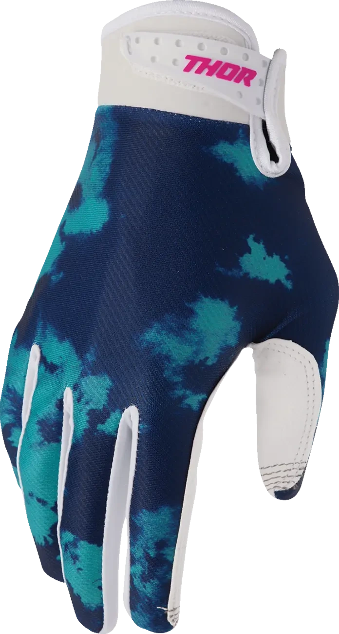 GLOVES LAUNCHMODE BLEACH WHT/AQ XS