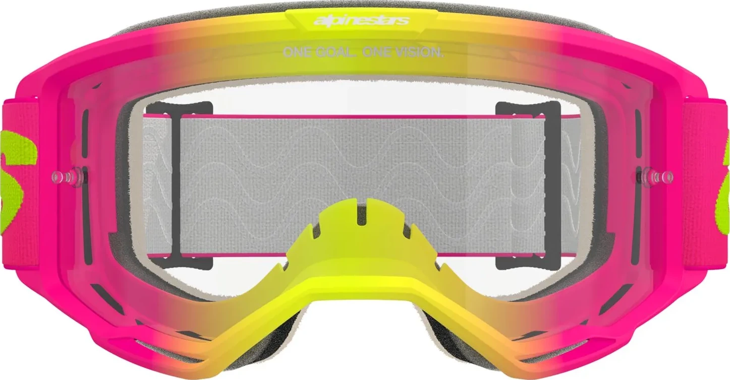 GOGGLE VISION 5 WORDMARK PINK/YLW CLEAR